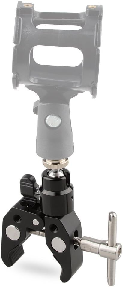 CAMVATE Crab Clamp Articulated 1/4 Mini Ball Head for Microphones - 1465