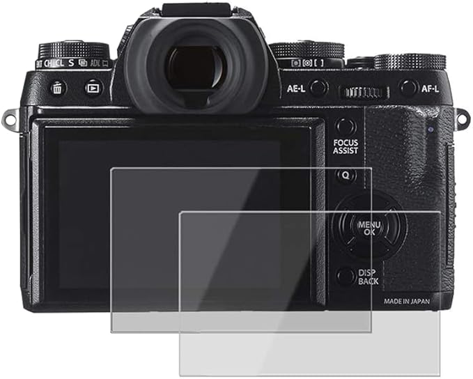 kinokoo Tempered Glass Film for fuji X-T1/X-T2 Crystal Clear Film FUJIFILM XT1 XT2 Screen Protector Bubble-free/Anti-scratch(2 pack)