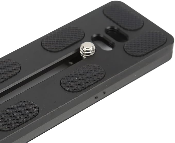 Quick Release Plate with 1/4 Inch Screw and D Ring, Arca Swiss Standard QR Plate for Camera Tripod Ball Head, Aluminum Alloy with Anti - Slip Rubber Pads (120mm)