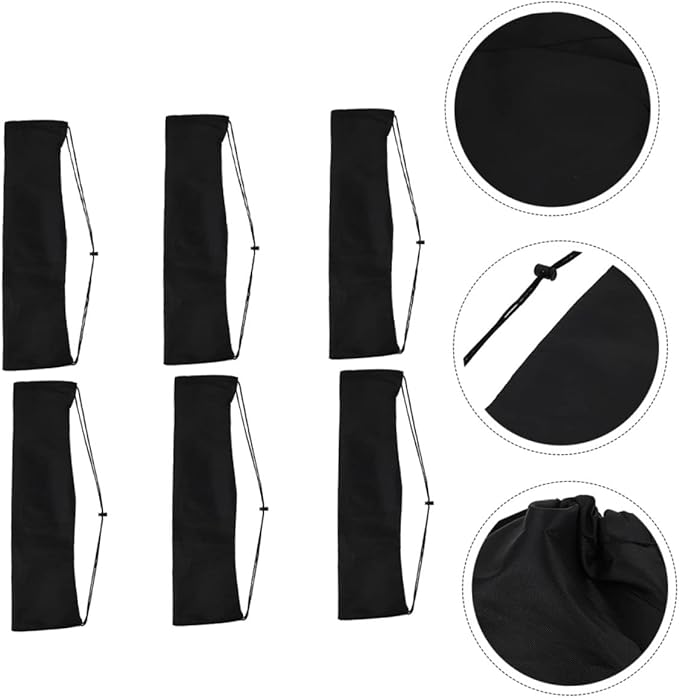 6Pcs Tripod Carrying Case Heavy Duty Drawstring Bag with Comfortable Shoulder Straps for Photo Equipment and Outdoor Photography
