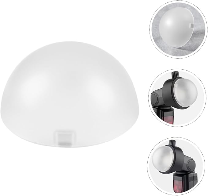 Artibetter Flash Lamp Cover Dome Diffuser for Photography Lightweight Shade for Even Light Distribution Essential Accessory for Shooting