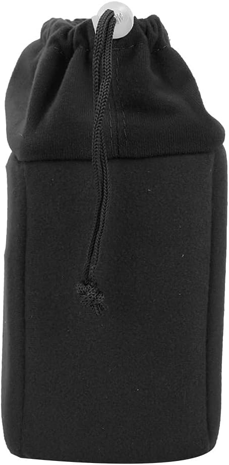 Camera Insert Bag, Camera Padded Bag Shockproof Camera InsertBag Foldable ProtectiveBag Inner CameraOrganizer with Drawstring for DslrCamera Lens (Black)