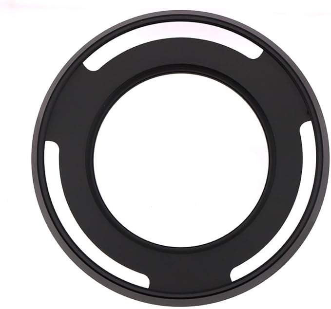 43mm Hollow Lens Hood 43mm Screw in Curved Vented Lens Hood 43mm Metal Lens Hood for 43mm Lens Hood Wide(Black)