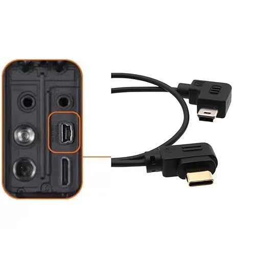 C-(mini usb )for Dji Stabilizer cable Ronin-SC2/RS2/RS3/RS4 for canon 5dII 5D3 80D 800D 6d 6dii 70d release cable Multi-function camera control cable shutter release connection cable (Mini-USB)