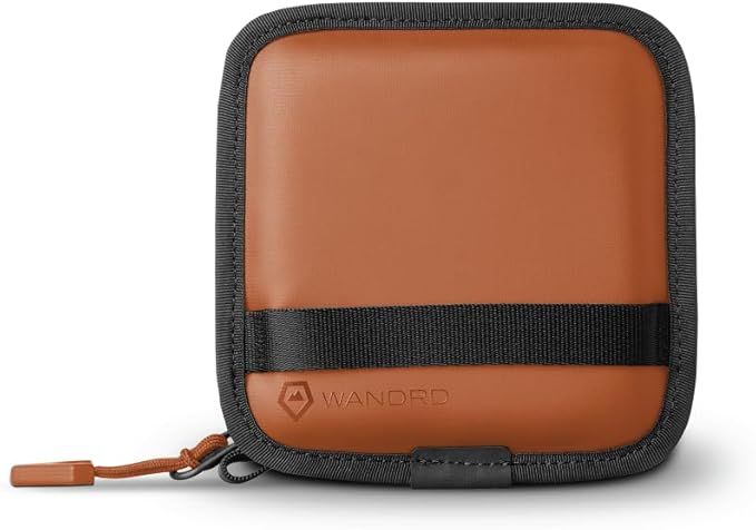 WANDRD Lens Filter Case - Store 4 Filters in Your Camera Backpack or Camera Case, Protect Photography Accessories from Scratches, Dust & Impact Traveling Bag (Sedona Orange)