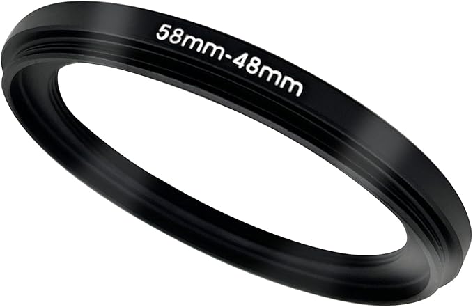 58-37/40.5/42/43/46/48/49/52/55/58/60/62/67/72/77/82mm Step Up & Step Down Rings Adapter for Camera Lens and Filters 58-48 Filter Adapter Ring 58mm Lens to 48mm Filters (58-48mm)