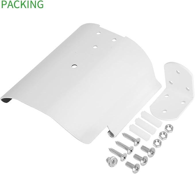 Uogw Weatherproof Protective Cover for WYZE Cam Pan V3/V2/V1,WYZE Cam v4,Aluminum Alloy Sun Rain Shade Cover Mount,Camera not Included (1 Pack White)
