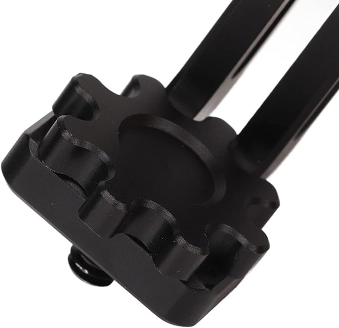 Camera Cage Handle Grip Wood Top Handle with Cold Shoe Mount and 1/4 Inch Screw Holes, Aluminum Alloy Durable Lightweight - Ergonomic Comfortable Grip for DSLR and Smartphone