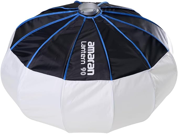 Amaran Lantern 90 Softbox,360 Soft Light Source Quick-Build Press Mount for Amaran COB Lights and Other Bowens Mount for 100d/200x/150c/300c/300x/600d/600x