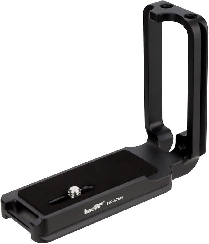 Haoge HG-M4 L Bracket for Sony A7M4 A7IV ILCE-7SM3 A7SIII/A7S3 a7s3 A74 a7riv a7r4 a7Rm4 a9ii Camera, 1 Piece Integrated Metal Arca Style Vertical Horizontal Switching