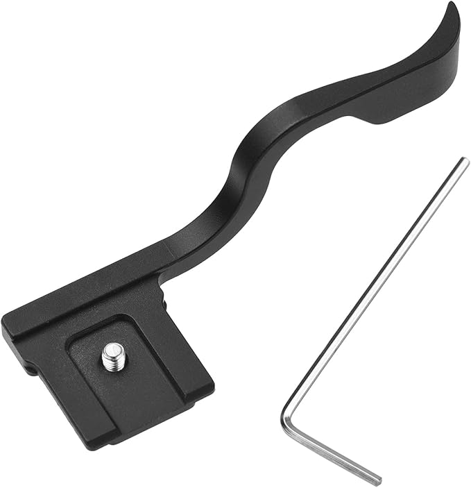 Andoer Camera Hot Shoe Metal Thumb Up Grip Hand Grip Thumb Rest Grip Replecement for Sony A9 A7M3 A7M2 A7RIII A7RII A7