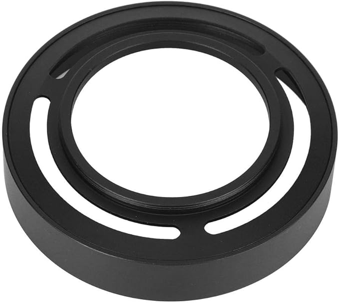 Hollow Metal Lens Hood - Compact Lens Hood - Detachable Camera Lens Hood - for X10/X20/X30 Camera(Black)