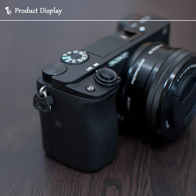 Lug Ring Camera Strap Triangle Split Ring Hook Plastic Cap Compatible with All Brand D-SLR Rangefinder Mirrorless Camera W/Round Eyelet(2 Pair)