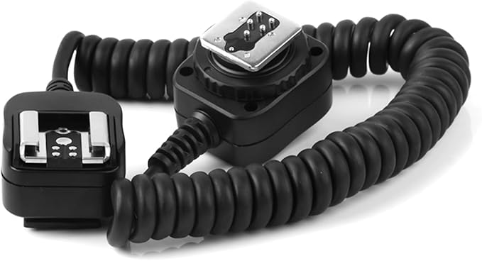 PIXEL 5.91' / 1.8m E-TTL Off Camera Flash Speedlite Sync Cord Hot Shoe Cord Compatible with Canon T8i, T7i, T6, T6i, T5, T5i, SL3, 90D, 80D, 77D, 60D, 7D, 750D,6D2, 5D, M3, M5, M6 etc, Replaces OC-E3