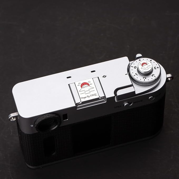 Hot Shoe Shutter Button Set, Soft Release Button,Suitable for FUJIFILM XT5 XT4 XT3 XT30 XT20 X100V X100F XT100 X-E3 X-PRO2 X-PRO3 (Mountains and sea)
