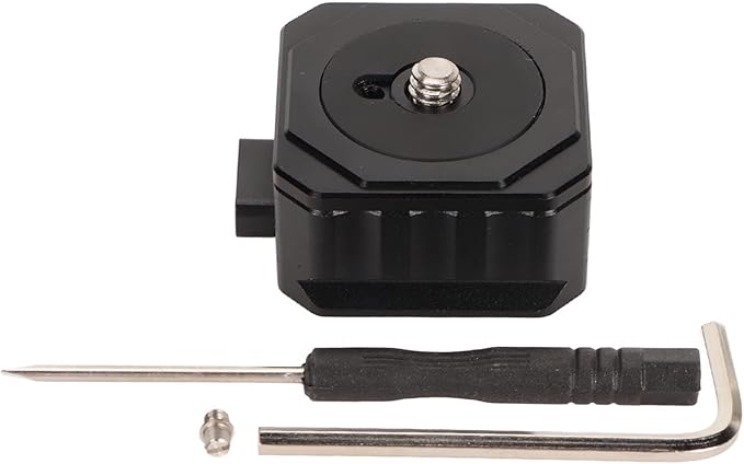 ChiweiJ Quick Release Plate for Arca, 38mm QR Plate for DSLR Tripod, Aluminum Alloy CNC Machining with Single Knob Locking, Anti Loosening Camera Quick Release Plate for Micro Cameras and