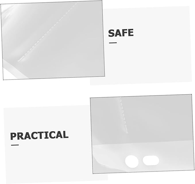 Tofficu 10pcs Negative Sleeves for Film Waterproof Document Pouch with Heavy Duty Page Protectors for Archival Photo Storage Organizer Protective Film for Photo and Slides