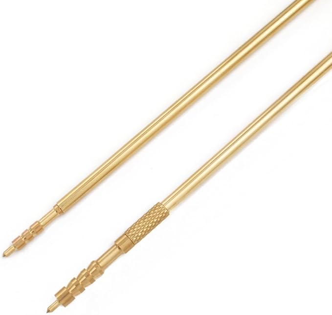 177 & .22 Cal Airgun Cleaning Kit with Cotton Mop, Bronze Bore Brush, Brass Jag, Slotted Tips, Nylon Brushes, Brass Cleaning Rod