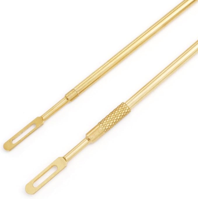 177 & .22 Cal Airgun Cleaning Kit with Cotton Mop, Bronze Bore Brush, Brass Jag, Slotted Tips, Nylon Brushes, Brass Cleaning Rod