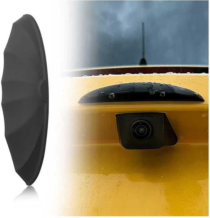 Car Backup Camera Rain Shield,Wider Car Back Up Camera Rain Cover Avoids Rains from Touching Lens,Silicone Cars Rear View Cameras Cover with Adhesive Backing Car Accessories(Standard:For widths:>0.9")