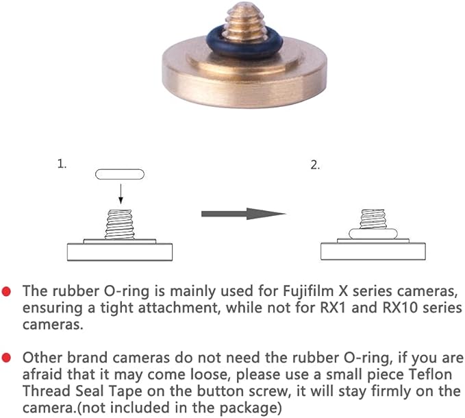 Golden Metal Soft Shutter Release Button,Delicate Camera Shutter Button 11mm Concave Surface(2 Pack)