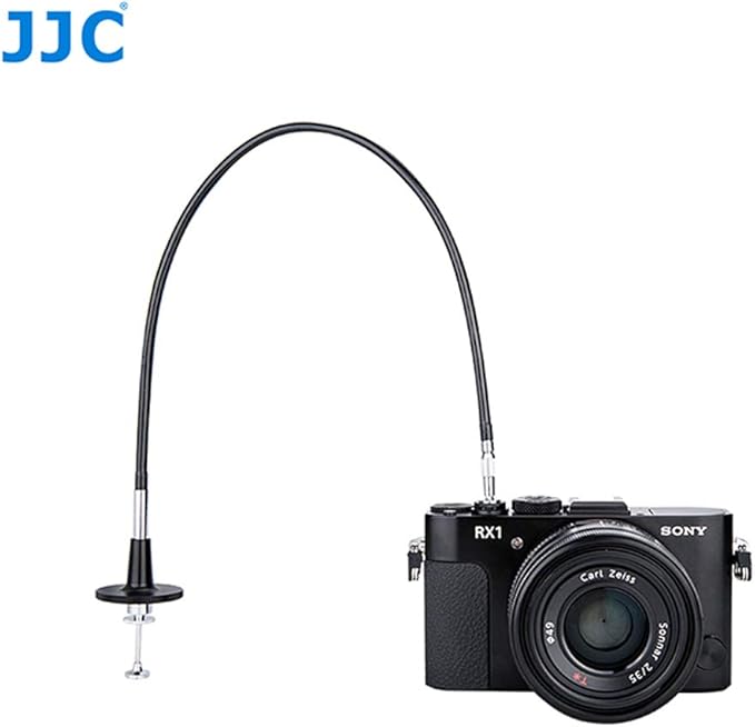 JJC 40cm Black Mechanical Cable Shutter Threaded Release with Bulb-Lock for Fujifilm X10 X20 X30 X100s X100t X-Pro1 X-Pro2 X-E1 X-E2, Leica M6 M7 M8, Nikon Df F4 FM2 F3 FE FM3a F80