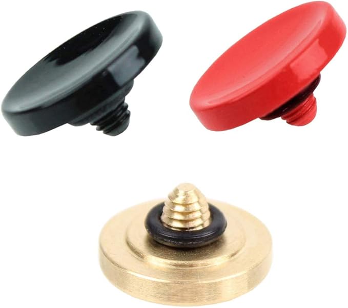 Foto&Tech Soft Shutter Release Button Compatible with Fuji Fujifilm X-T5 X-T4 X-T3 X-T30 X-T30 II X-T20 X-PRO3 X100V X100F X-E4 X-E3 RX1R II RX10 IV III Leica M9 Nikon Df F3 (3 Pieces, RD+BK+GD)