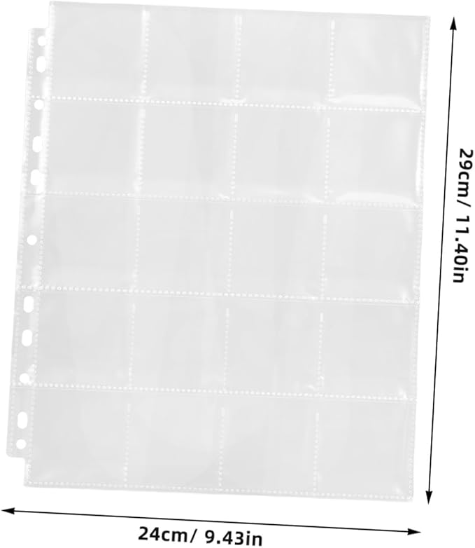 30pcs Acid Film Negative Binder Sleeves for Organized Storage Easy Expandable Film Holder Pages Portable Negative Storage Compatible Systems