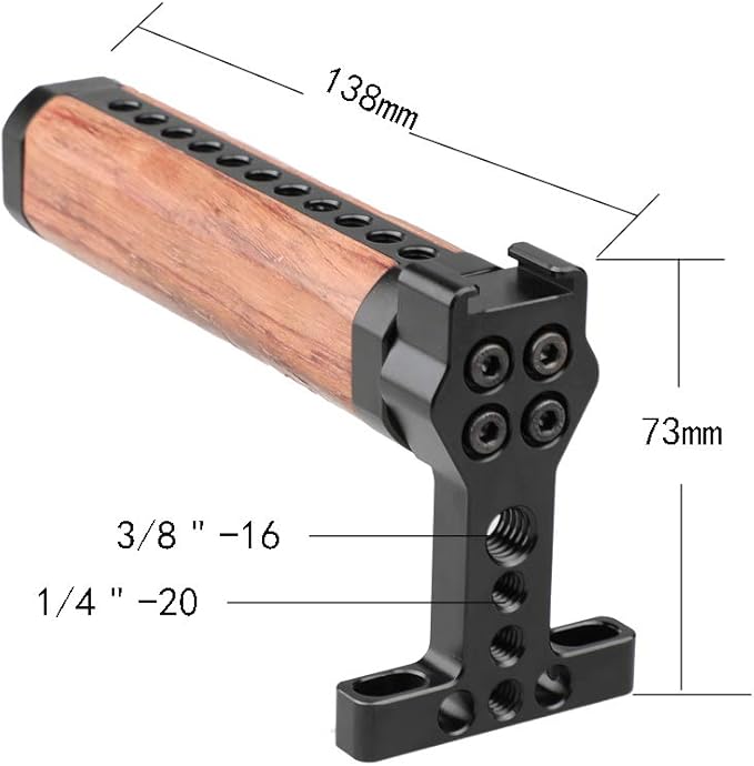 CAMVATE Brazilian Wooden Top Handle Grip for Camera Cage - 1721