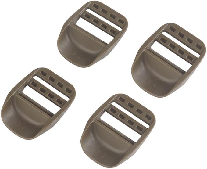 1 Inch Ladder Lock Buckles, Set of 8, Tactical Belts and Webbing Straps Replacement
