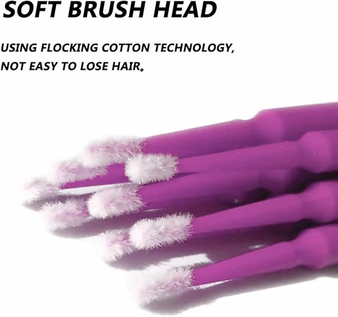 100 Pack Phone Charge Port Cleaning Tool kit,Bendable Mini Soft Round Brushes Cleaner Compatible with iPhone 11 Pro Speaker Tablet Camera Laptop Computer Smartphone, Purple