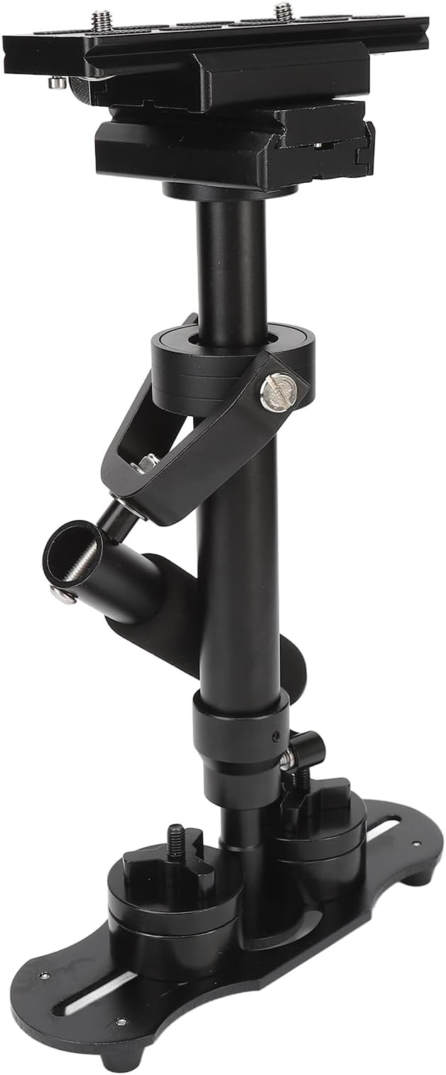 Video Camera Stabilizer, SLR Handheld Camera Anti Shake Stabilizer with Height Adjustable Balance Bar, 3 Axis Quick Balancing for DSLR Camcorder Smartphone