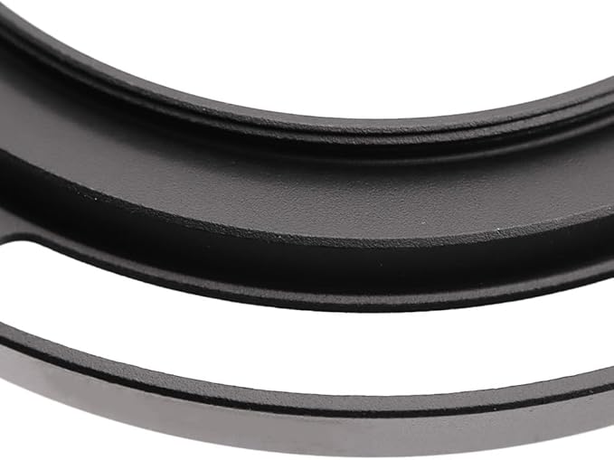 55mm Hollow Lens Hood 55mm Screw in Curved Vented Lens Hood 55mm Metal Lens Hood for 55mm Lens Hood Wide(Black)