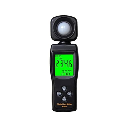 Cheffort Digital Lux Meter, Illuminometer, Photometer, 0～200,000 Lux Measure Range, Lux/FC Unit Selection for Homes, Agriculture, Warehouses, Farms, Stage, Stadiums