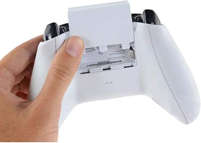 E-outstanding 4Pcs Battery Door Back Cover Replacement Batteries Back Cover for Xbox One/Xbox One S Wireless Controller, White