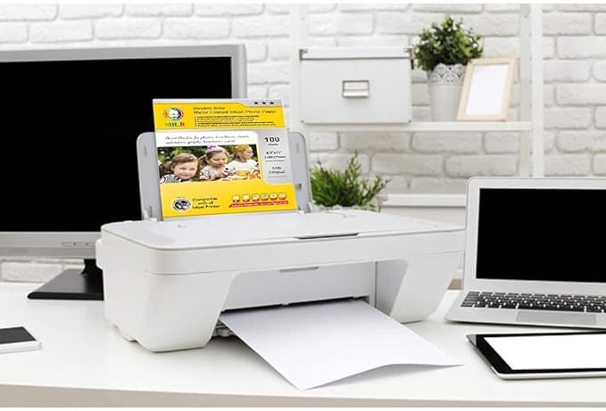 MR.R 230gsm Double Side Matte Coated Inkjet Photo Paper,8.5"x11'' Letter Size,100 Sheets per Pack,54lb for dye and pigment ink