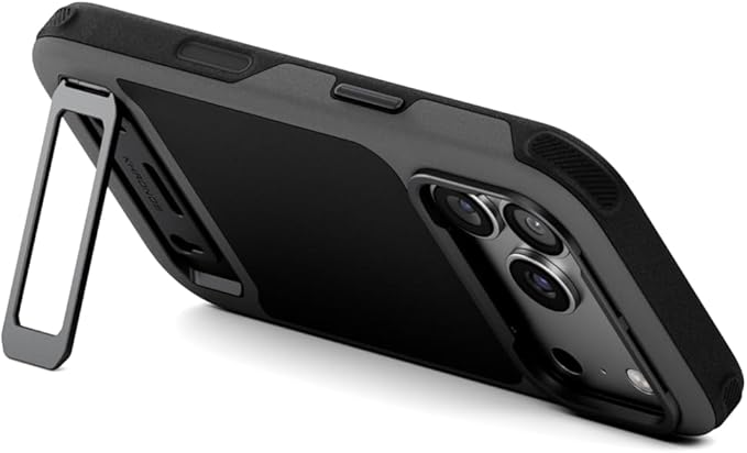 Tilta Khronos Lite Case Compatible with iPhone 17 Pro – Black | Lightweight Mobile Cage | Kickstand Support | Magnetic Accessory Mounts | Metal Lens Frame Protection | Professional Smartphone Rig