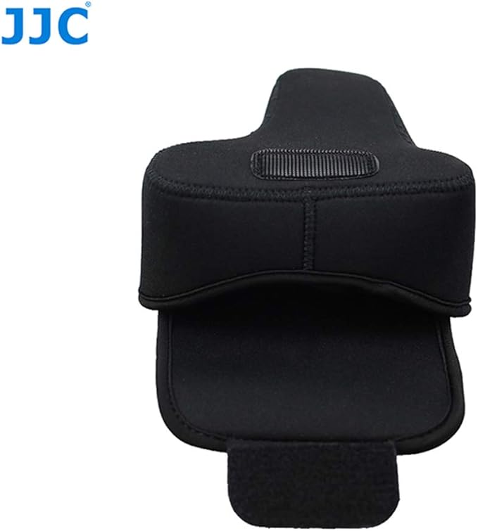 JJC Black Ultra Light Neoprene Camera Case for Sony a6600 a6500 a6400 a6300 a6100 a6000 a5100 w/55-210mm Lens, Pouch Bag for Fujifilm Fuji X-T30 X-T20 X-T10 W/ 55-200mm Lens, Elastic, Water Resistant