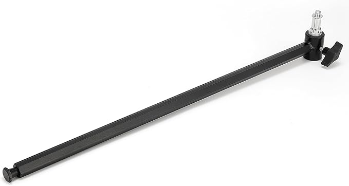 PHOCUS 20" Offset Extension Arm for Convi Clamp, Hex Stud Attach with Super Clamp, Universal Adapter Spigot for Mounting Photo Studio Light or Camera