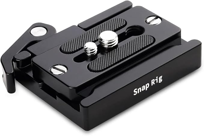 PROAIM SnapRig Quick Release Plate with Base & Plate Set. Mount on Tripod, Jib, Cages with Multiple Threaded Holes. for DSLR Cameras & Rigs. (QR207)