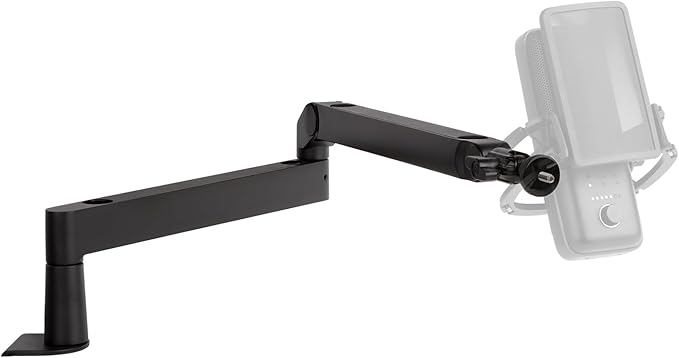 Elgato Wave Mic Arm LP - Premium Low Profile Microphone Arm with Cable Management Channels, Desk Clamp, Versatile Mounting, and Fully Adjustable – For Podcasting, Streaming, Gaming, and Home Office