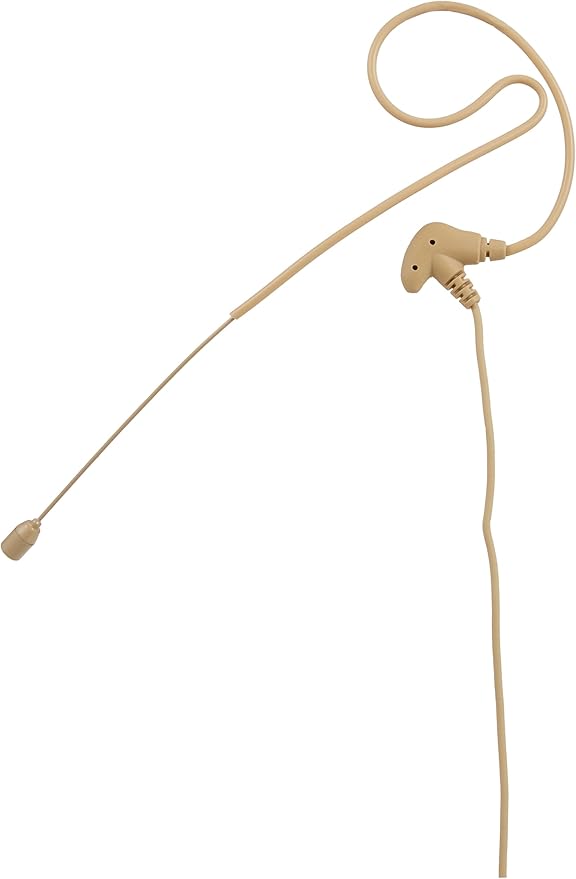 Pyle In Ear Back Electret Microphone - Professional Mini Portable Omnidirectional Wired Headset Voice Audio Corded Condenser Mic w/ 4 Pin XLR Cable Wire, For Shure System or Studio Mixer PMEMS13
