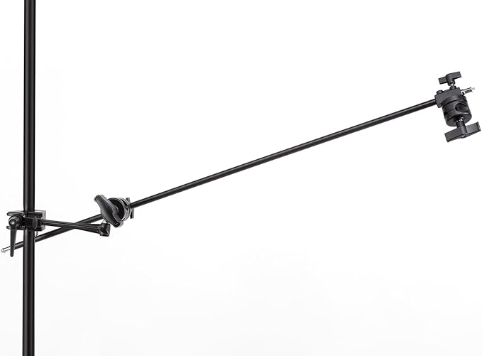 PHOCUS 6" Super Clamp Extension Arm with Universal Adapter Spigot for Mounting Photo Studio Light, Strobe, LED Light or Camera (2 Pack)
