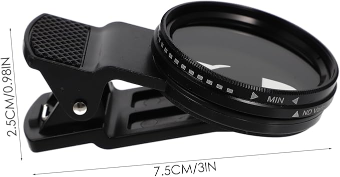 HOMSFOU 3sets Neutral Density Lens Filter for Smartphones Clip Photo Beautify Accessory for Versatile Photography Scenarios Lightweight and Easy to Install
