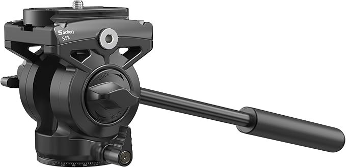 Video Photography Tripod Head, DSLR Photography Head, with a 55mm Flat Base,Suitable for Digital Single-Lens Reflex Cameras, camcorders, telescopes. Maximum Load 11.02 lbs (5kg)
