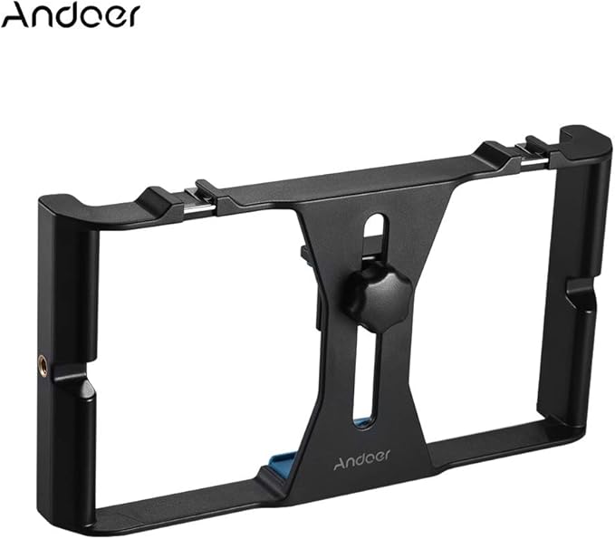 Andoer Smartphone Video Rig Phone Movie Mount Film Making Recording Vlogging Rig Hand Grip Bracket Holder Stabilizer for X 8 7s 6 Plus for Honor