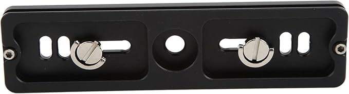 Quick Release Plate with 1/4 Inch Screw and D Ring, Arca Swiss Standard QR Plate for Camera Tripod Ball Head, Aluminum Alloy with Anti - Slip Rubber Pads (150mm)