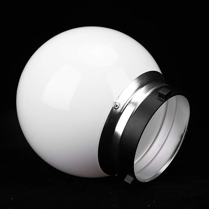 S erounder 15cm Translucent Spherical Diffuser Soft Light Ball for Bowens Mount Photography Accessory