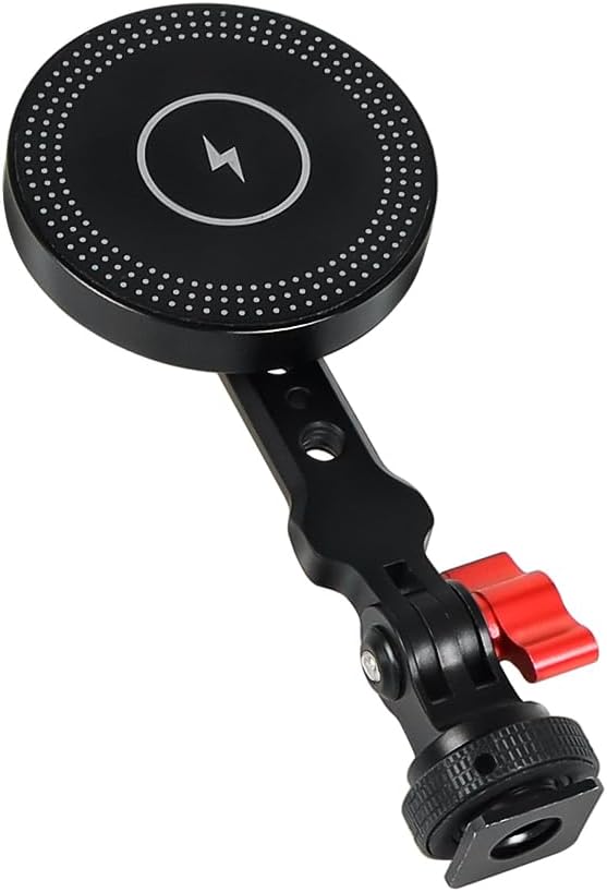 Magnetic Wireless Charger Mobile Phone Holder Stand Tripod Adapter Mount for Magnet Bracket (Charger Combo)