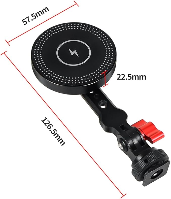 Magnetic Wireless Charger Mobile Phone Holder Stand Tripod Adapter Mount for Magnet Bracket (Charger Combo)